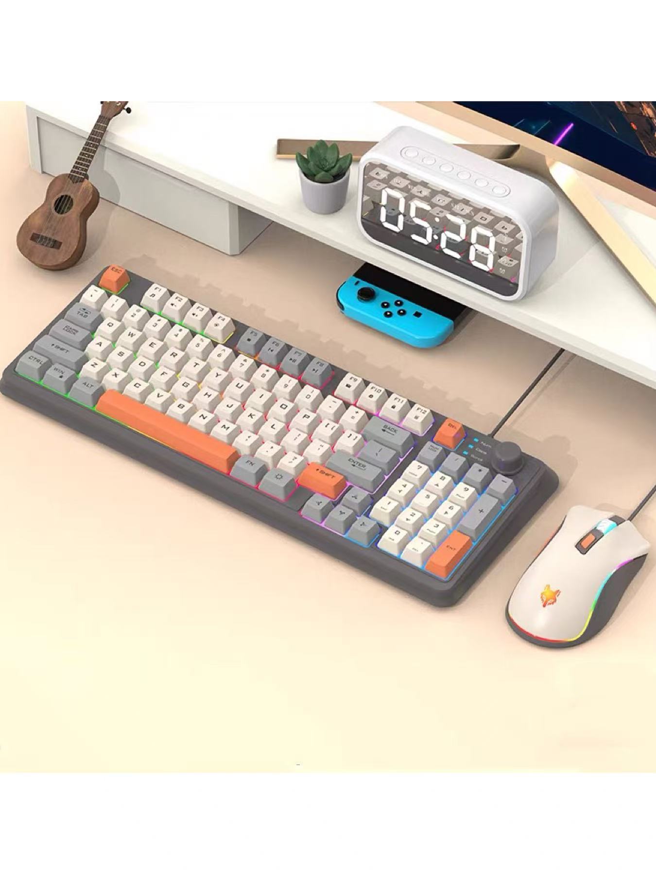 English Home Office - Set tastiera e mouse da gioco