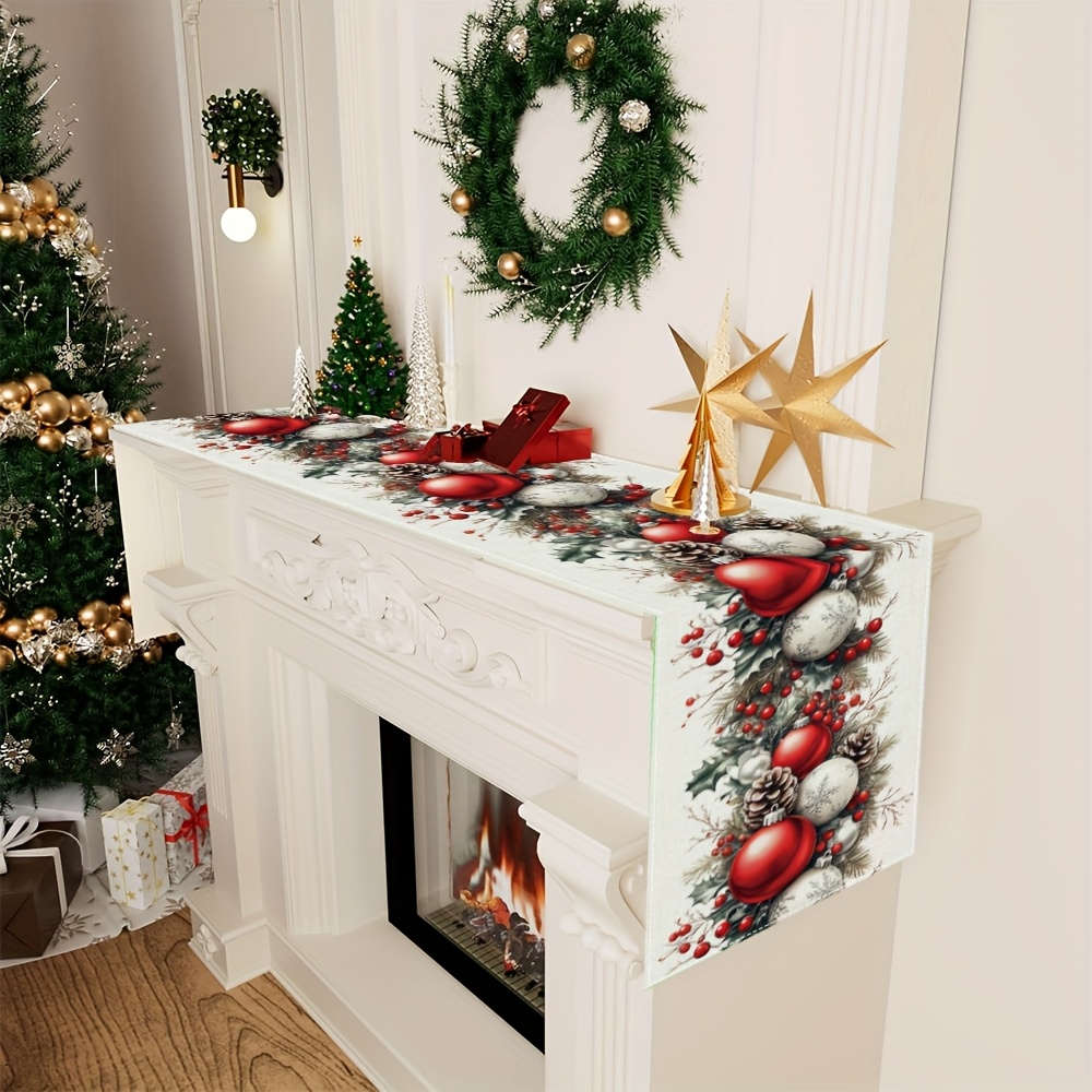 Home Office News - Runner da tavolo di buon Natale,