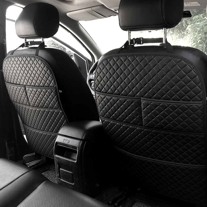 Mesh Back Cushion - Tappetino anti-calcio per auto con tasca