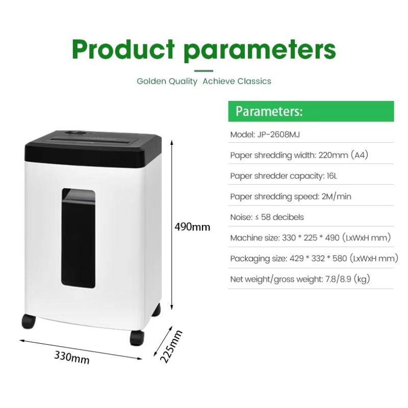 Paper Shredder Micro - Piccolo bidone per rifiuti bianco da