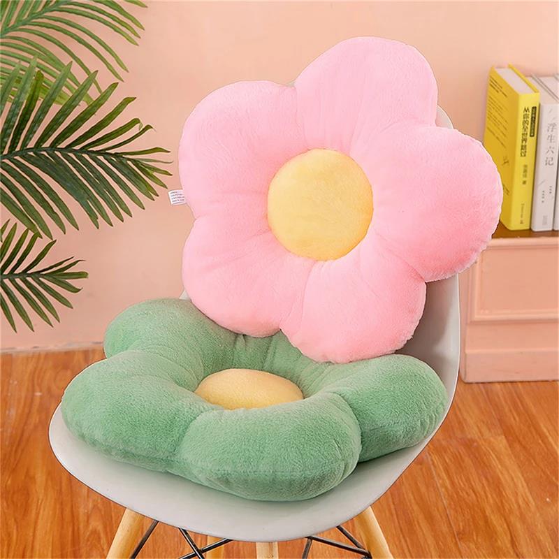 Mesh Back Cushion - Pratico cuscino in peluche con fiori
