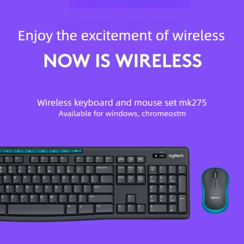 English Home Office - Logitech MK275: set completo di tastiera