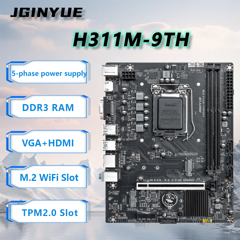 Home Office Budget - Scheda Madre JGINYUE H110 Compatibile con