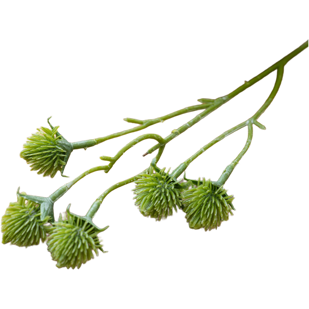 Home Office Backdrop - Set di 5 Fiori Artificiali Verdi