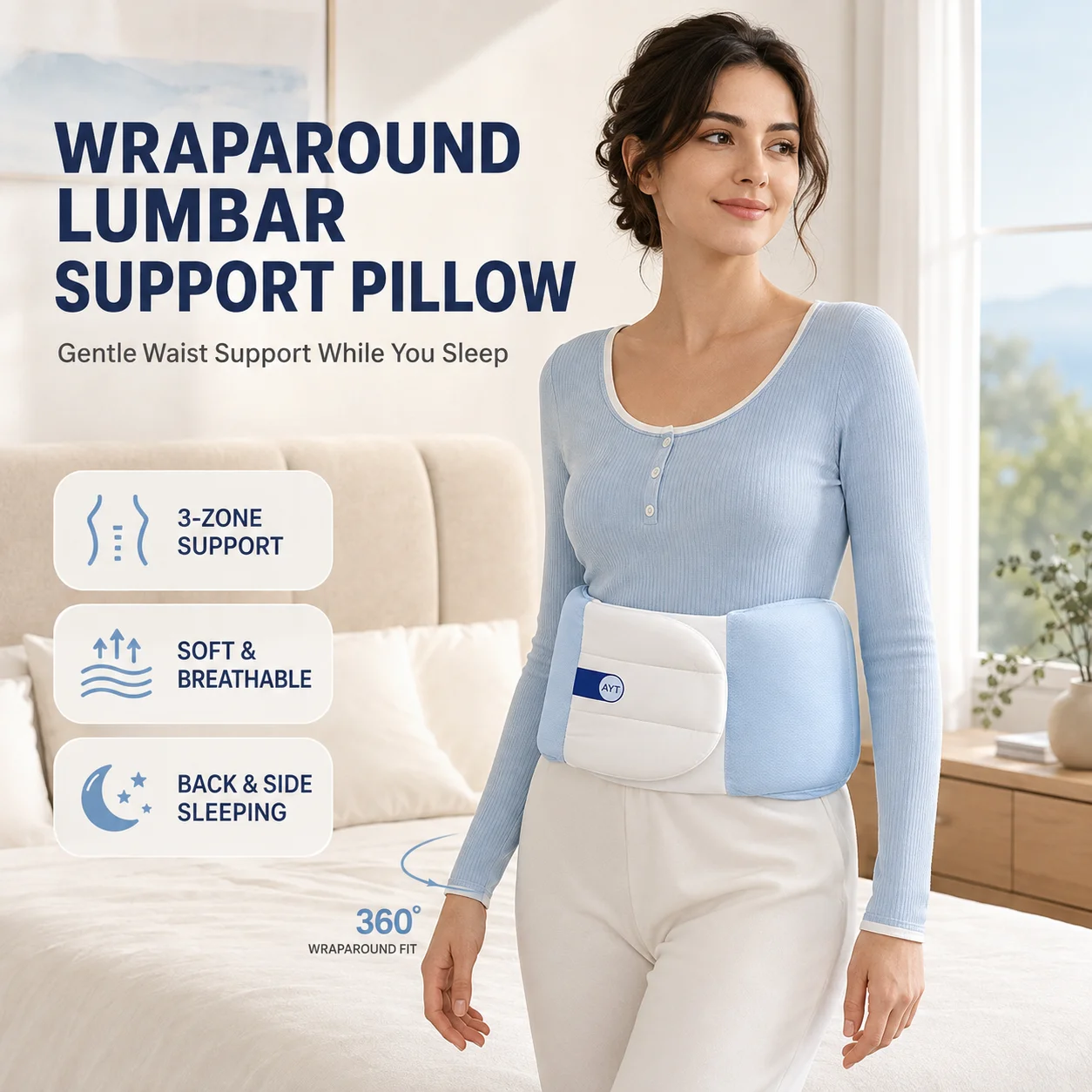 Mesh Back Cushion - Cuscino di Supporto Lombare per il